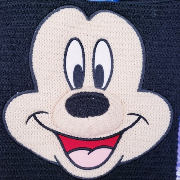 Disney Mickey Mouse Knit Christmas Holiday Stocking NWT - Picture 4 of 5
